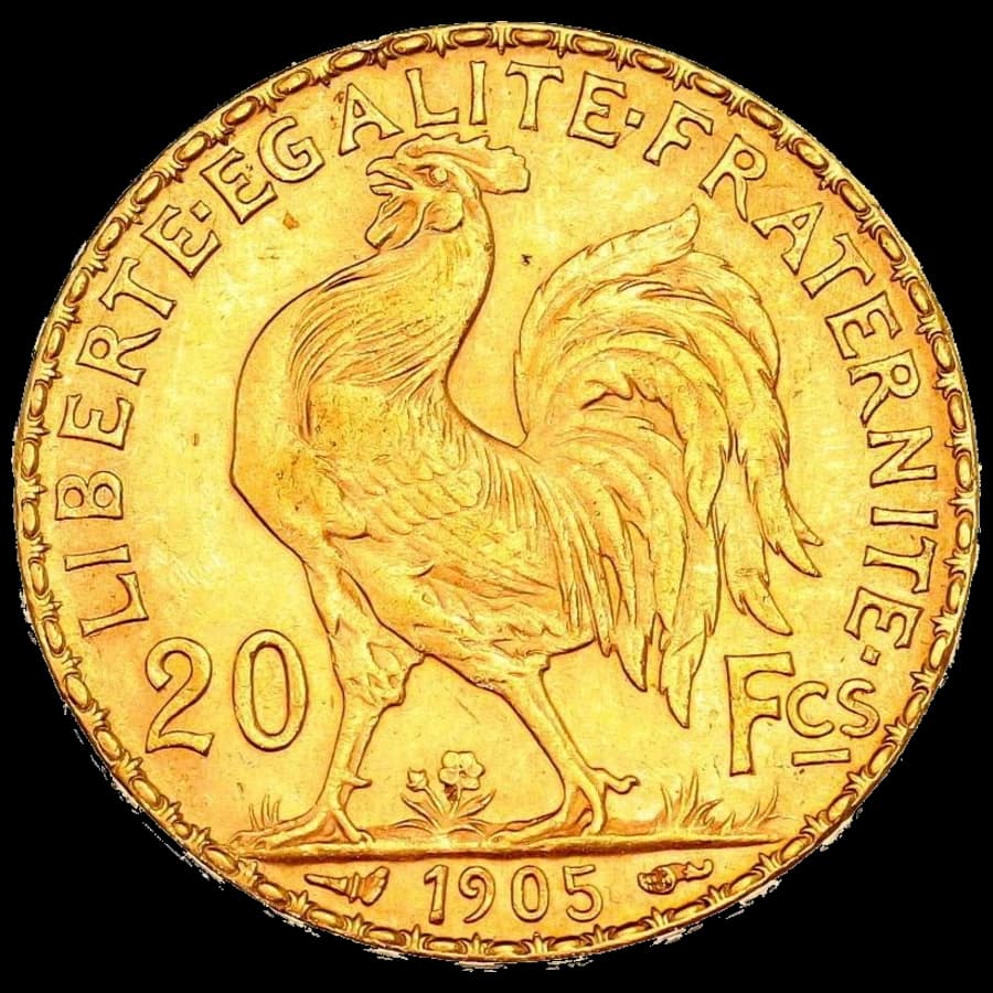 10 Francs Marianne Coq Or (Revers)