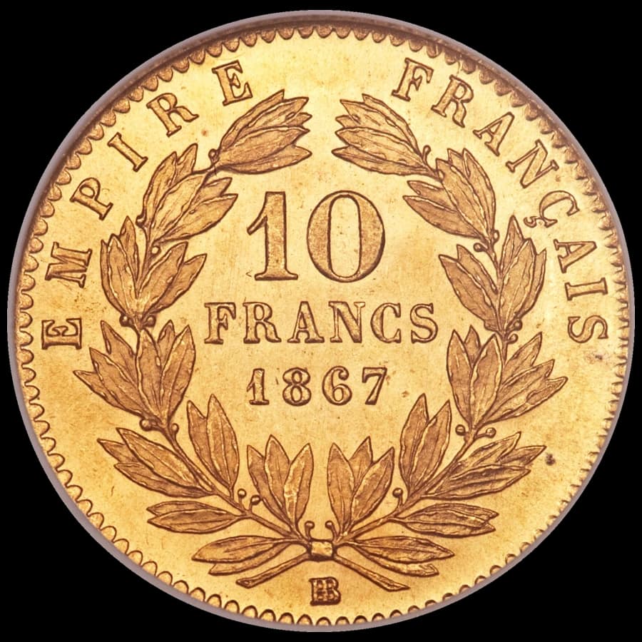 10 Francs Napoléon Or (Revers)