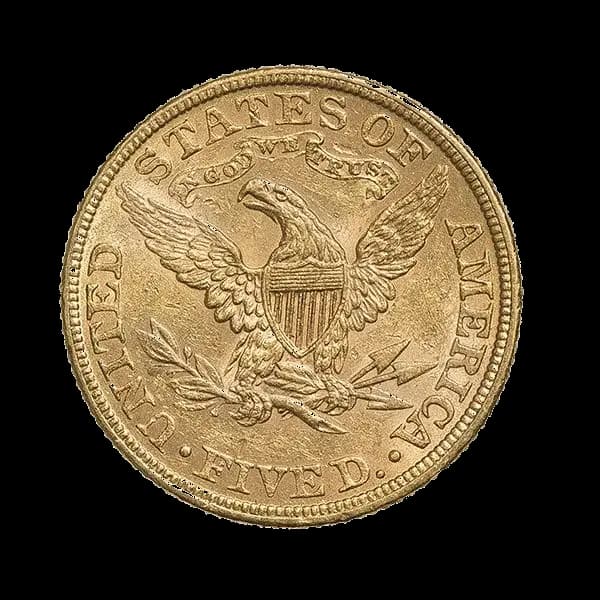 5 Dollars Or Half Eagle (Avers)