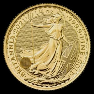 Britannia 1/4 Oz Or (Avers)
