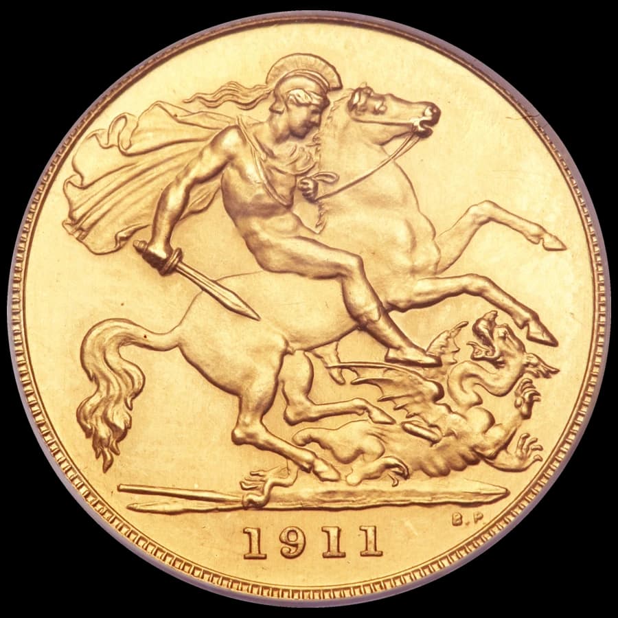 Demi-Souverain Or (Revers)