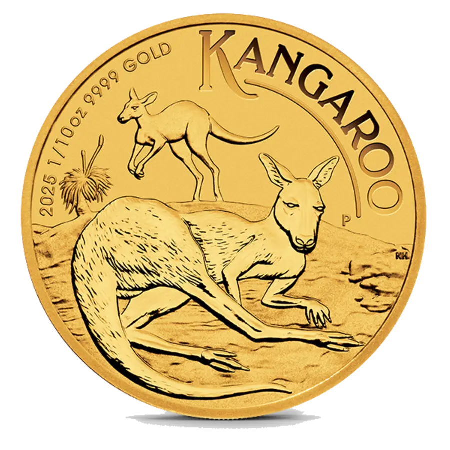 Kangourou 1/10 Oz Or (Avers)