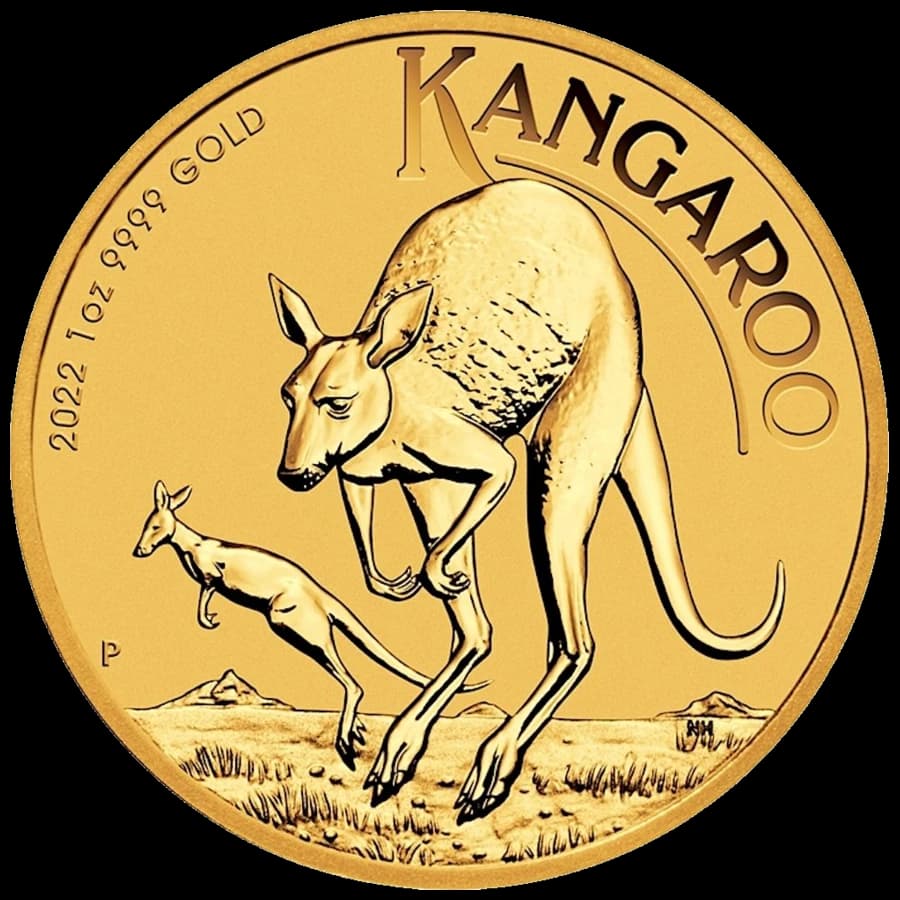 Kangourou 1/10 Oz Or (Revers)