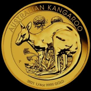 Kangourou 1/4 Oz Or (Avers)
