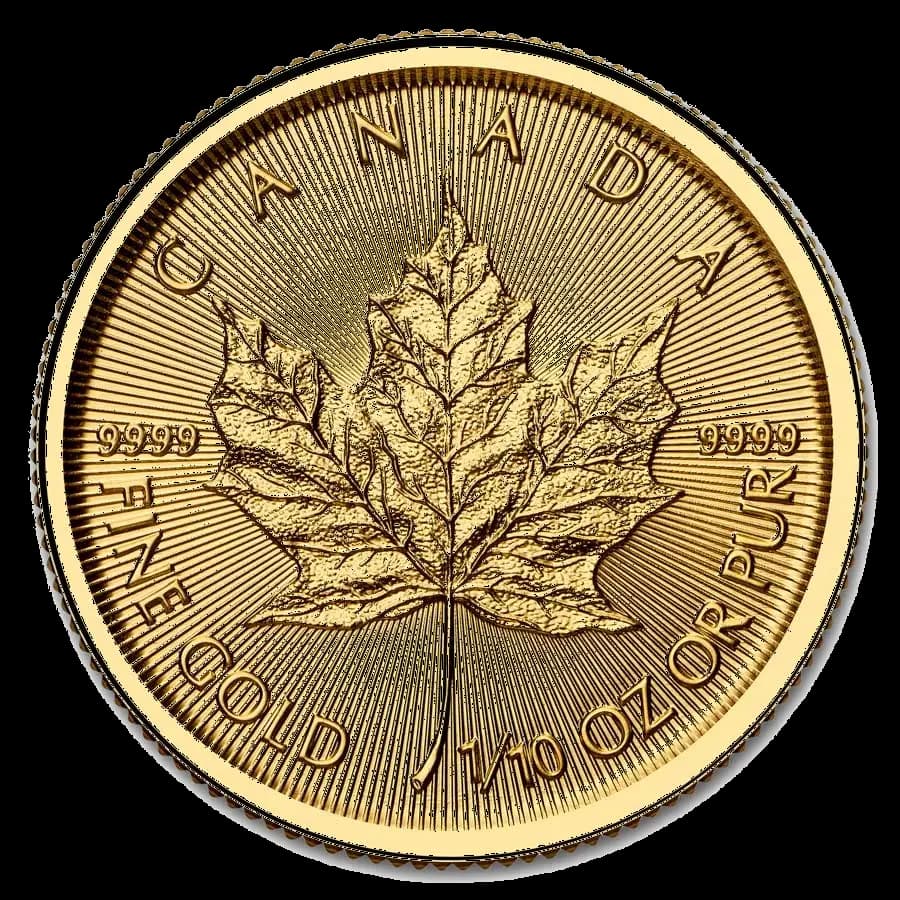 Maple Leaf 1/10 Oz Or (Avers)