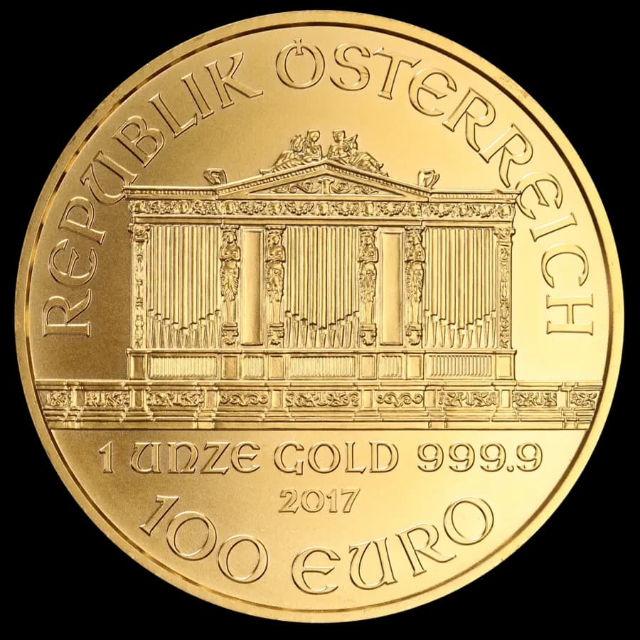 Philharmonique 1/4 Oz Or (Revers)