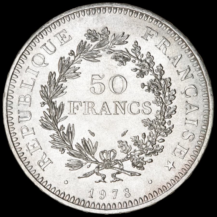 10 Francs Hercule Argent (Revers)