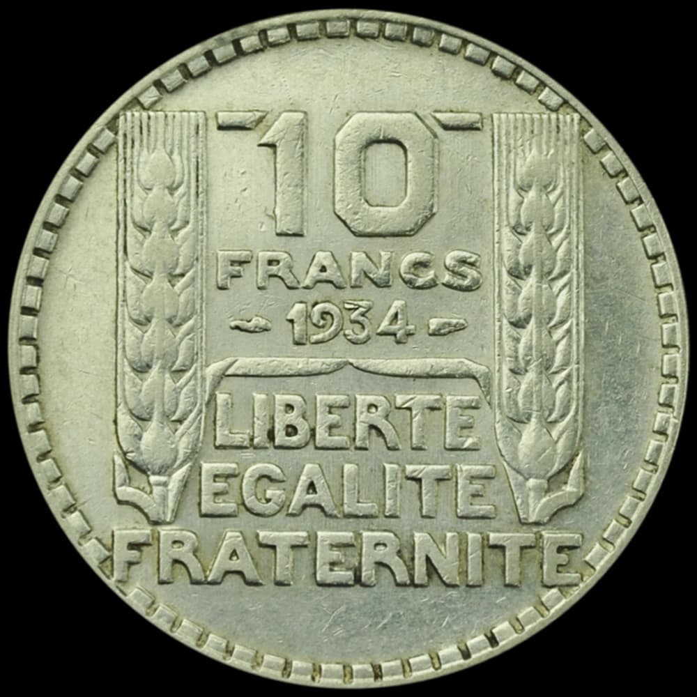 10 Francs Turin Argent (Avers)