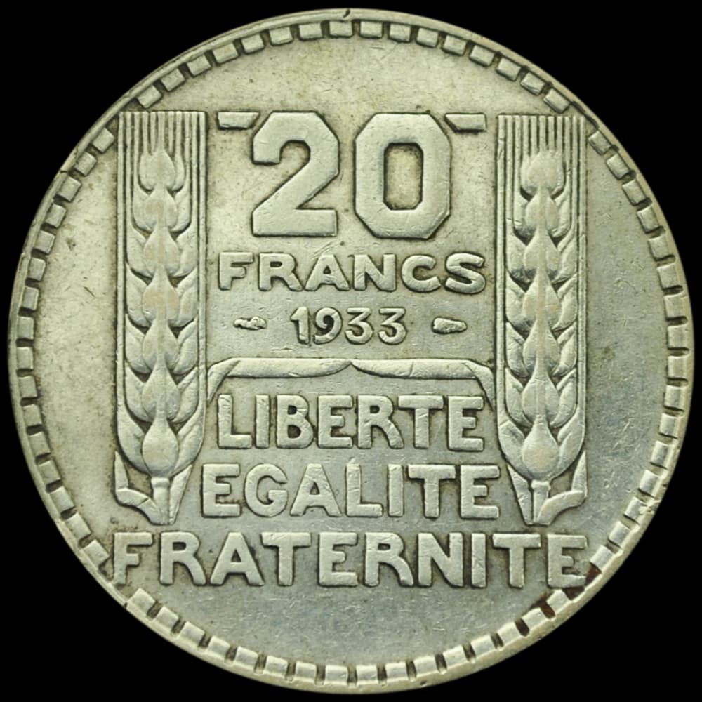 20 Francs Turin Argent (Avers)