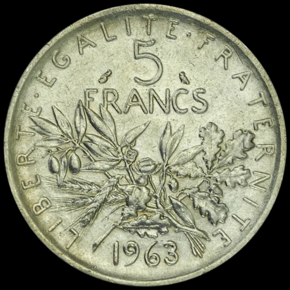 5 Francs Semeuse Argent (Avers)