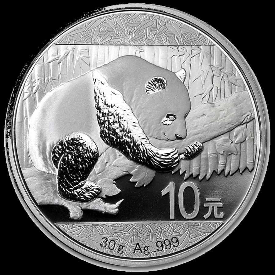 China Panda 30g Argent (Revers)