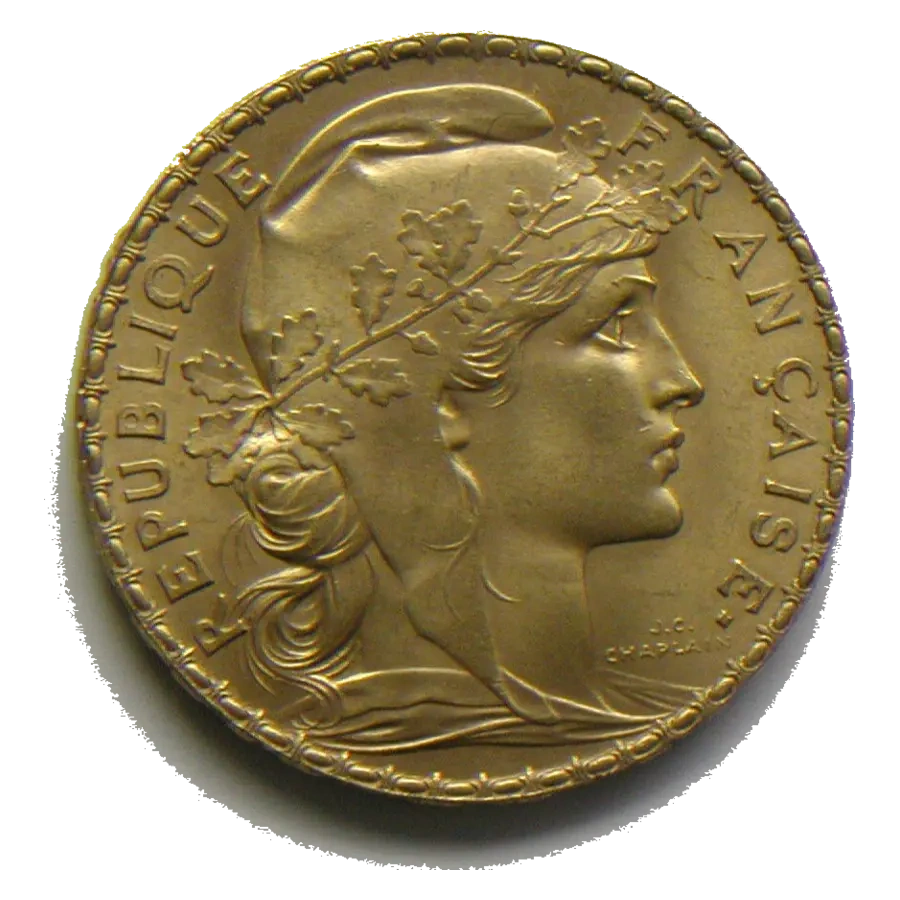 10 Francs Marianne Coq Or (Avers)