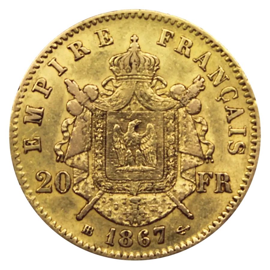 Napoléon 20 Francs Or (Revers)