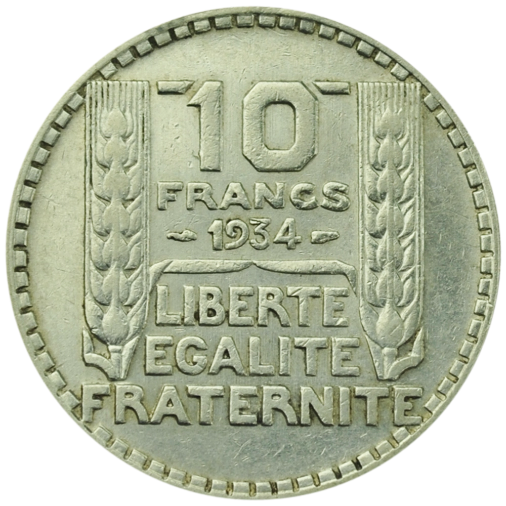 10 Francs Turin Argent (Revers)