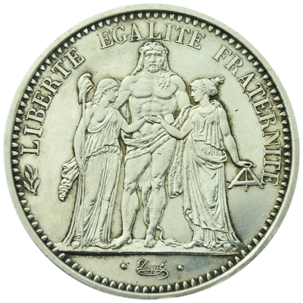 5 Francs Hercule (Écu) Argent (Avers)